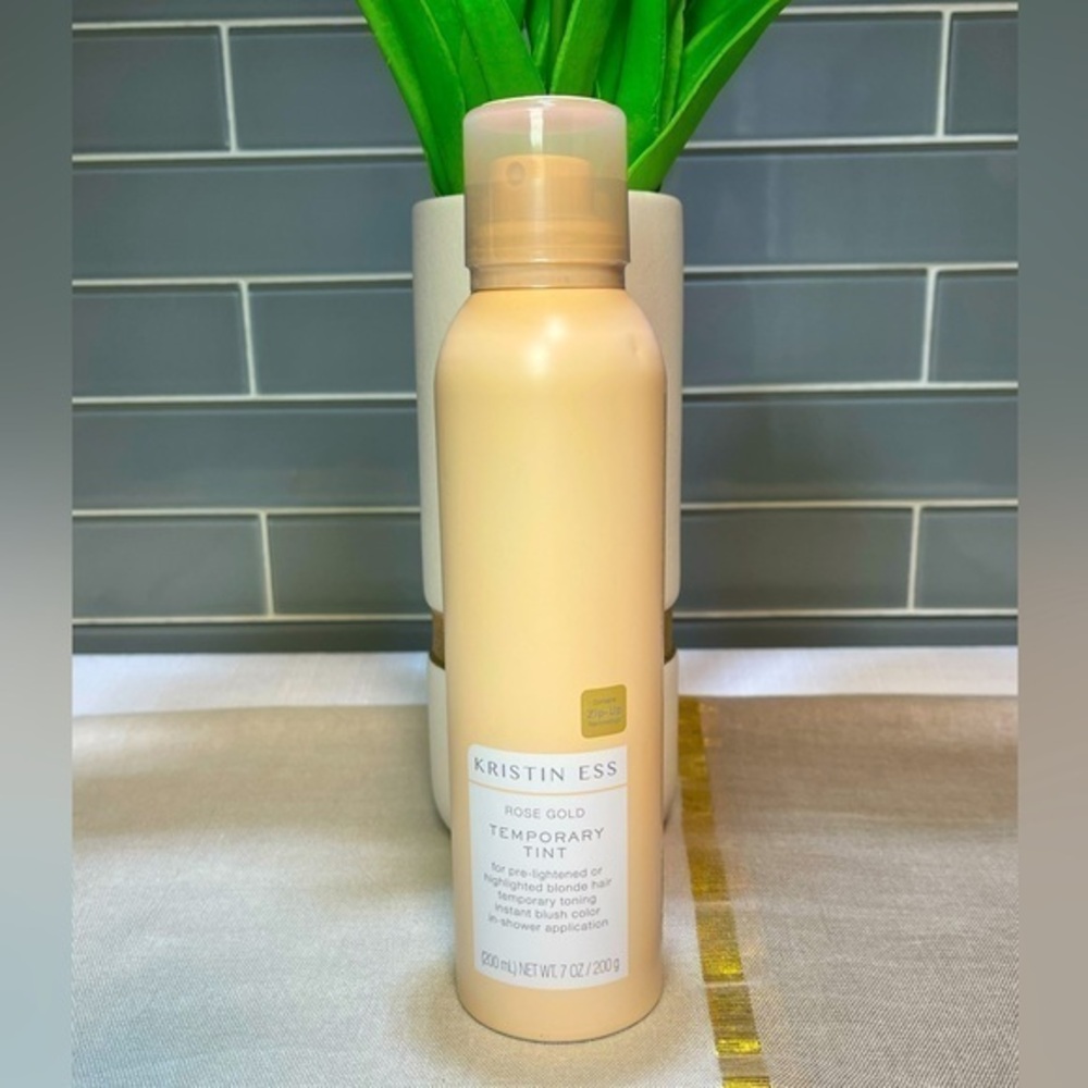 🌸NWT Kristin Ess Rose Gold Temporary Tint In Shower Spray On Watercolor